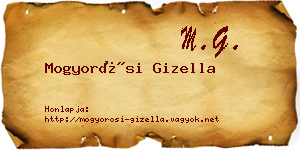 Mogyorósi Gizella névjegykártya